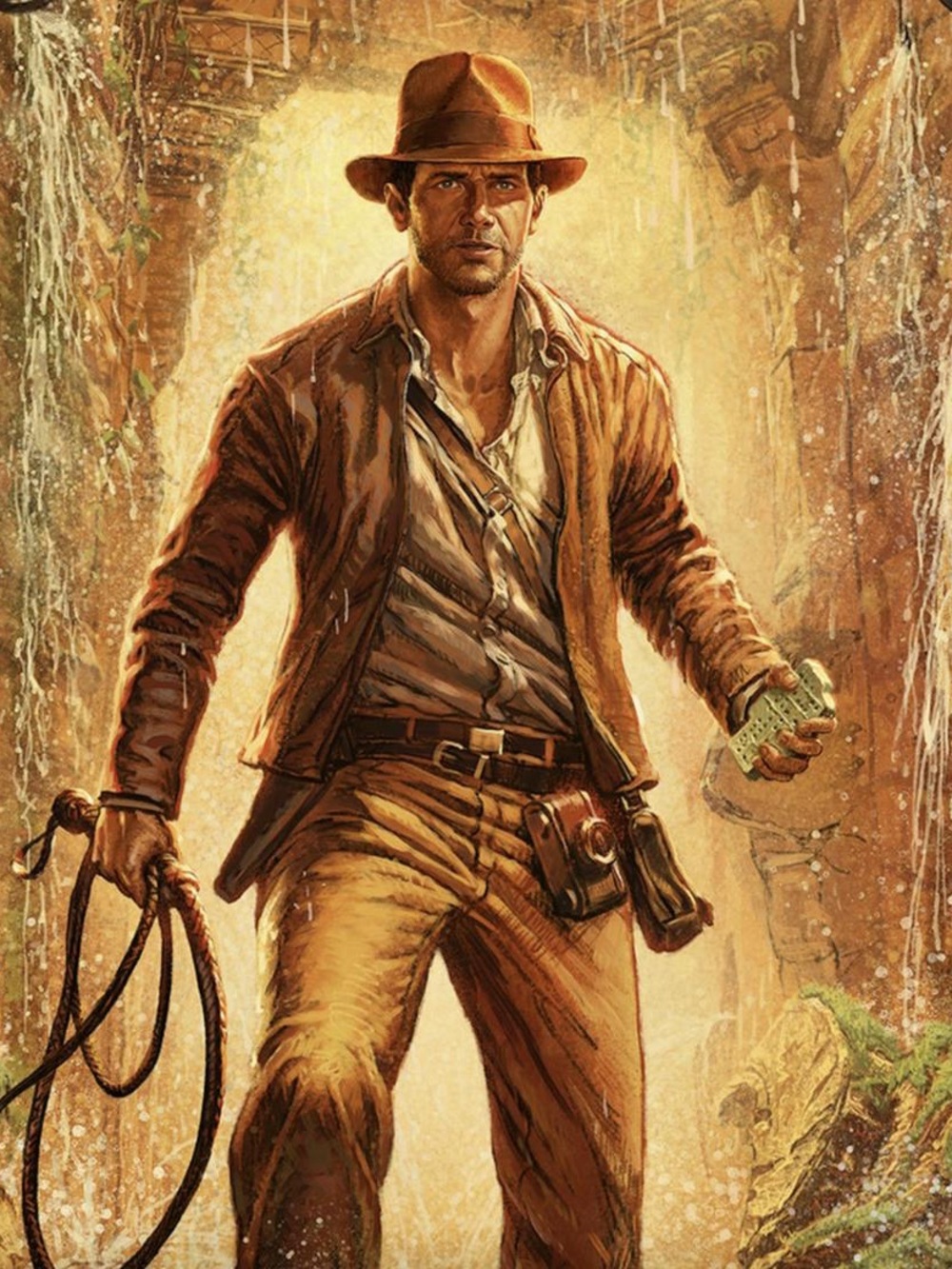 Indiana Jones Brown Leather Jacket Mens Vintage Bomber Archaeologist Wear S